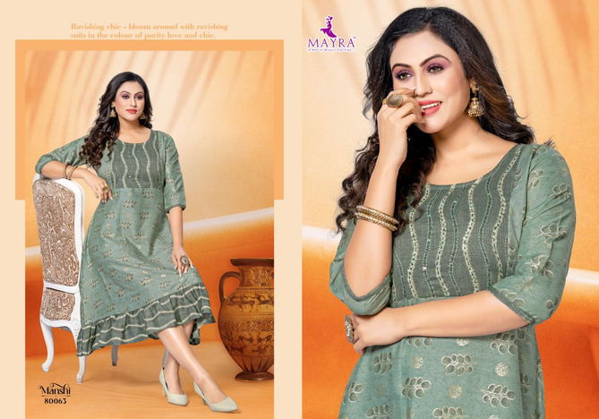 Manshi By Mayra 80059-80066 Anarkali Kurtis Catalog